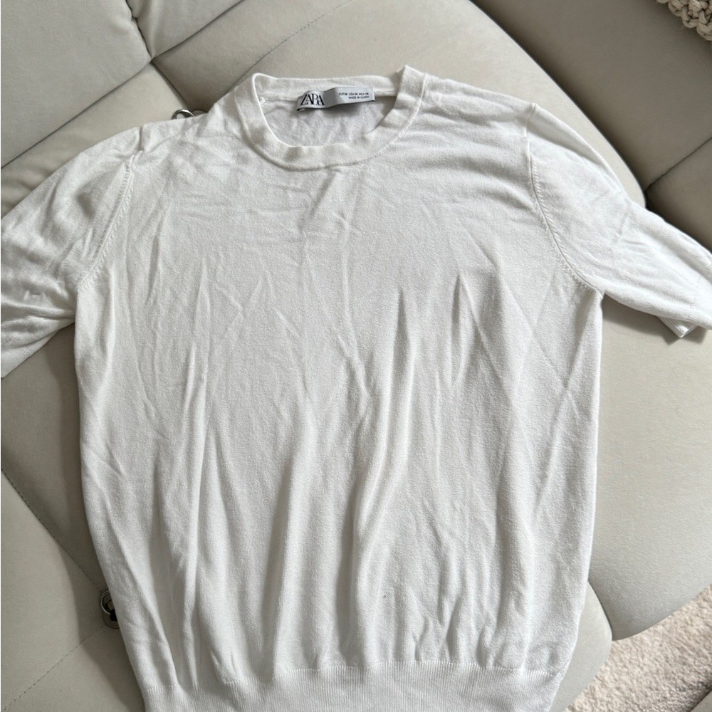 White Zara top